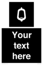 DV10877: Custom information: black panel -urinal toilet