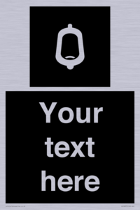 DV10877: Custom information: black panel -urinal toilet