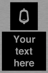 DV10877: Custom information: black panel -urinal toilet