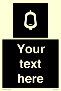 DV10877: Custom information: black panel -urinal toilet