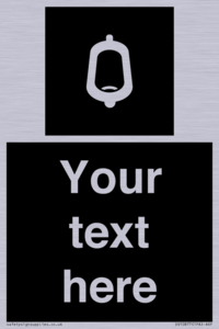 DV10877: Custom information: black panel -urinal toilet