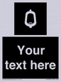 DV10877: Custom information: black panel -urinal toilet