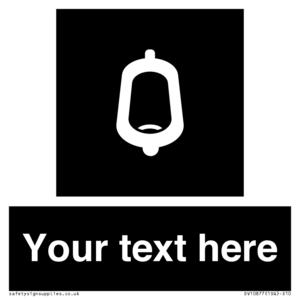 DV10877: Custom information: black panel -urinal toilet