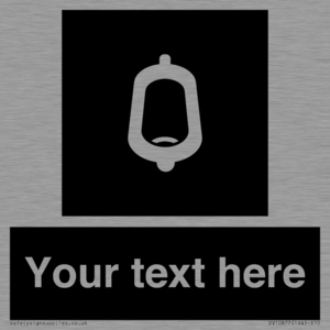 DV10877: Custom information: black panel -urinal toilet