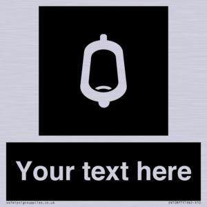 DV10877: Custom information: black panel -urinal toilet
