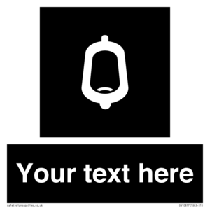 DV10877: Custom information: black panel -urinal toilet