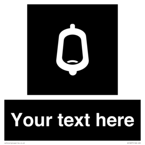 DV10877: Custom information: black panel -urinal toilet