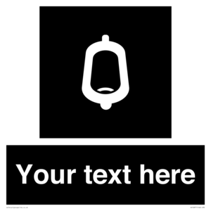 DV10877: Custom information: black panel -urinal toilet