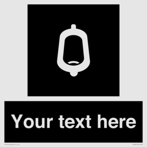 DV10877: Custom information: black panel -urinal toilet
