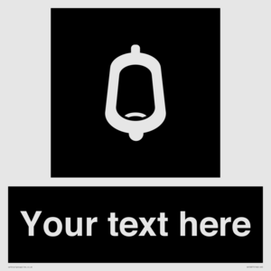 DV10877: Custom information: black panel -urinal toilet