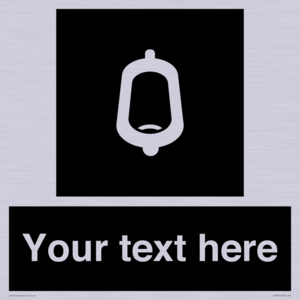 DV10877: Custom information: black panel -urinal toilet