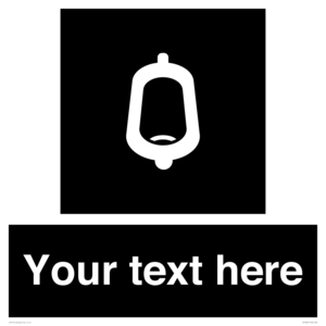 DV10877: Custom information: black panel -urinal toilet