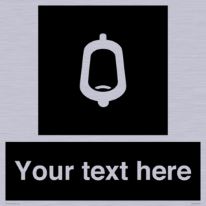 DV10877: Custom information: black panel -urinal toilet