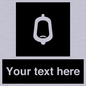 DV10877: Custom information: black panel -urinal toilet