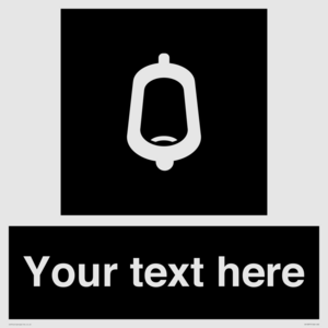 DV10877: Custom information: black panel -urinal toilet