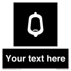 DV10877: Custom information: black panel -urinal toilet