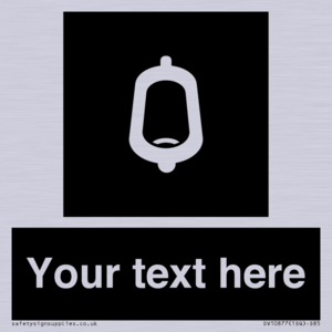 DV10877: Custom information: black panel -urinal toilet