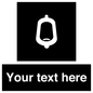 DV10877: Custom information: black panel -urinal toilet