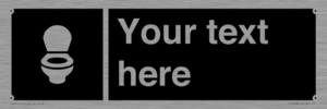 DV10878: Custom information: black panel wc toilet