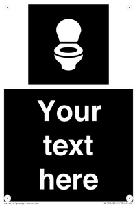 DV10878: Custom information: black panel wc toilet