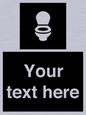 DV10878: Custom information: black panel wc toilet