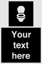 DV10878: Custom information: black panel wc toilet