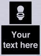 DV10878: Custom information: black panel wc toilet