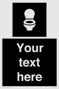 DV10878: Custom information: black panel wc toilet
