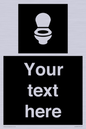 DV10878: Custom information: black panel wc toilet