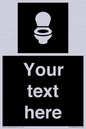 DV10878: Custom information: black panel wc toilet