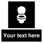 DV10878: Custom information: black panel wc toilet