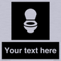 DV10878: Custom information: black panel wc toilet