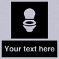 DV10878: Custom information: black panel wc toilet