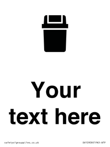 DV10908: Custom information: Sanitary Bin