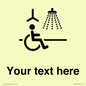 DV10916: Custom information: Accessible Shower with Hoist