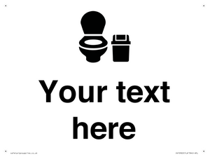 DV10922: Custom information: WC toilet with Sanitary Bin