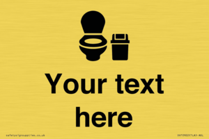 DV10922: Custom information: WC toilet with Sanitary Bin