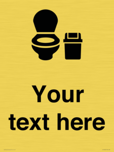 DV10922: Custom information: WC toilet with Sanitary Bin