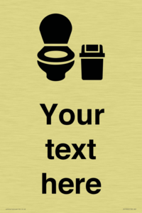 DV10922: Custom information: WC toilet with Sanitary Bin