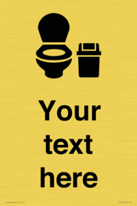 DV10922: Custom information: WC toilet with Sanitary Bin