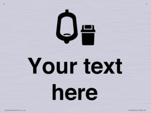 DV10924: Custom information: Urinal toilet with Sanitary Bin