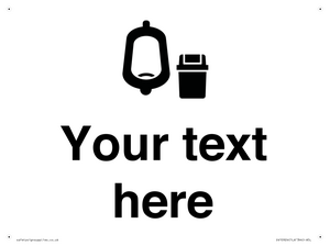 DV10924: Custom information: Urinal toilet with Sanitary Bin