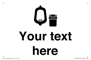 DV10924: Custom information: Urinal toilet with Sanitary Bin