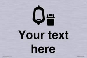 DV10924: Custom information: Urinal toilet with Sanitary Bin