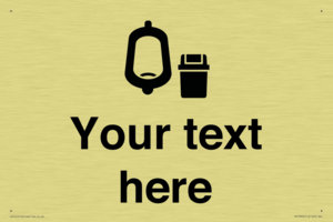 DV10924: Custom information: Urinal toilet with Sanitary Bin