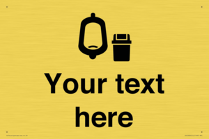 DV10924: Custom information: Urinal toilet with Sanitary Bin