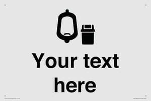 DV10924: Custom information: Urinal toilet with Sanitary Bin