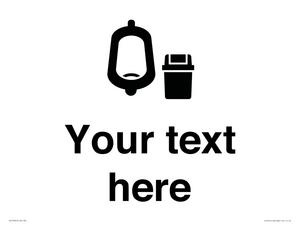 DV10924: Custom information: Urinal toilet with Sanitary Bin