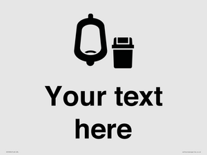 DV10924: Custom information: Urinal toilet with Sanitary Bin