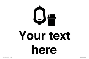 DV10924: Custom information: Urinal toilet with Sanitary Bin